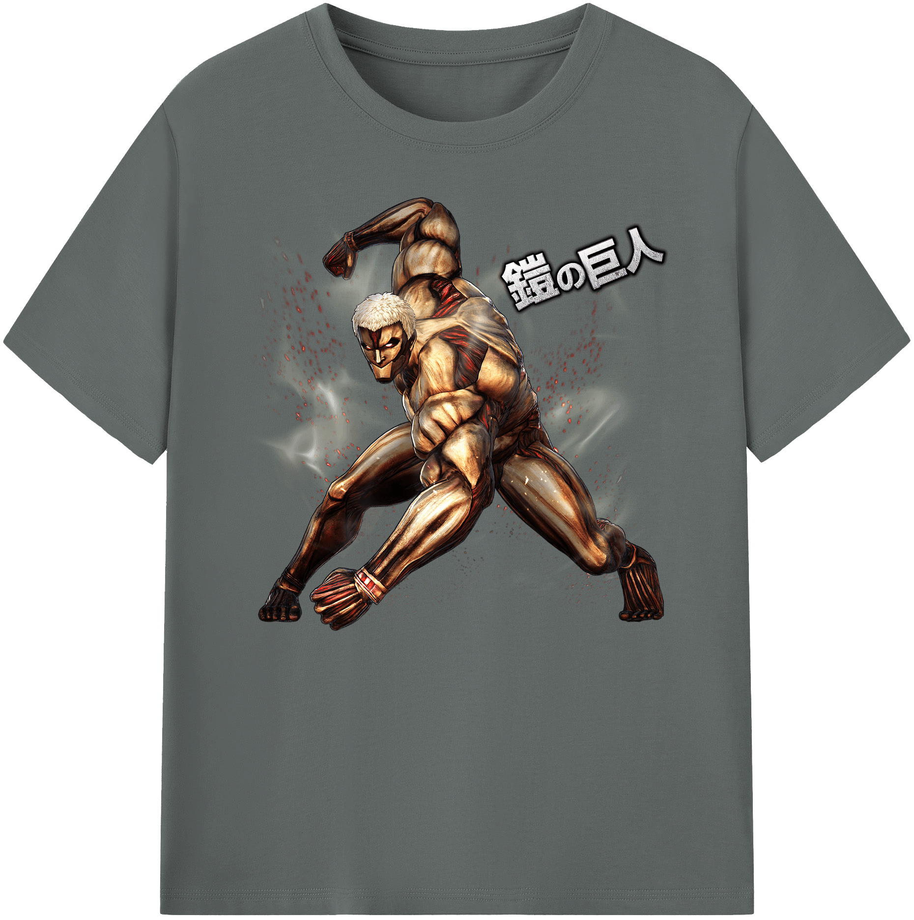（画像用） 進撃の巨人 Attack on Titan 綿100％ メンズ半袖Tシャツ｜肌触りやわらか＆通気性